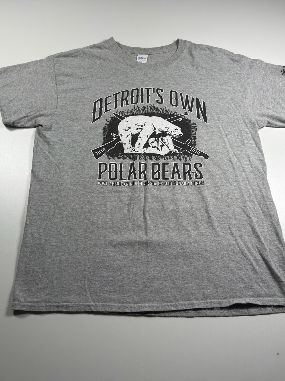 Detroit’s Own Polar Bears WW1 North Russia Expeditionary Force Tee Size Large